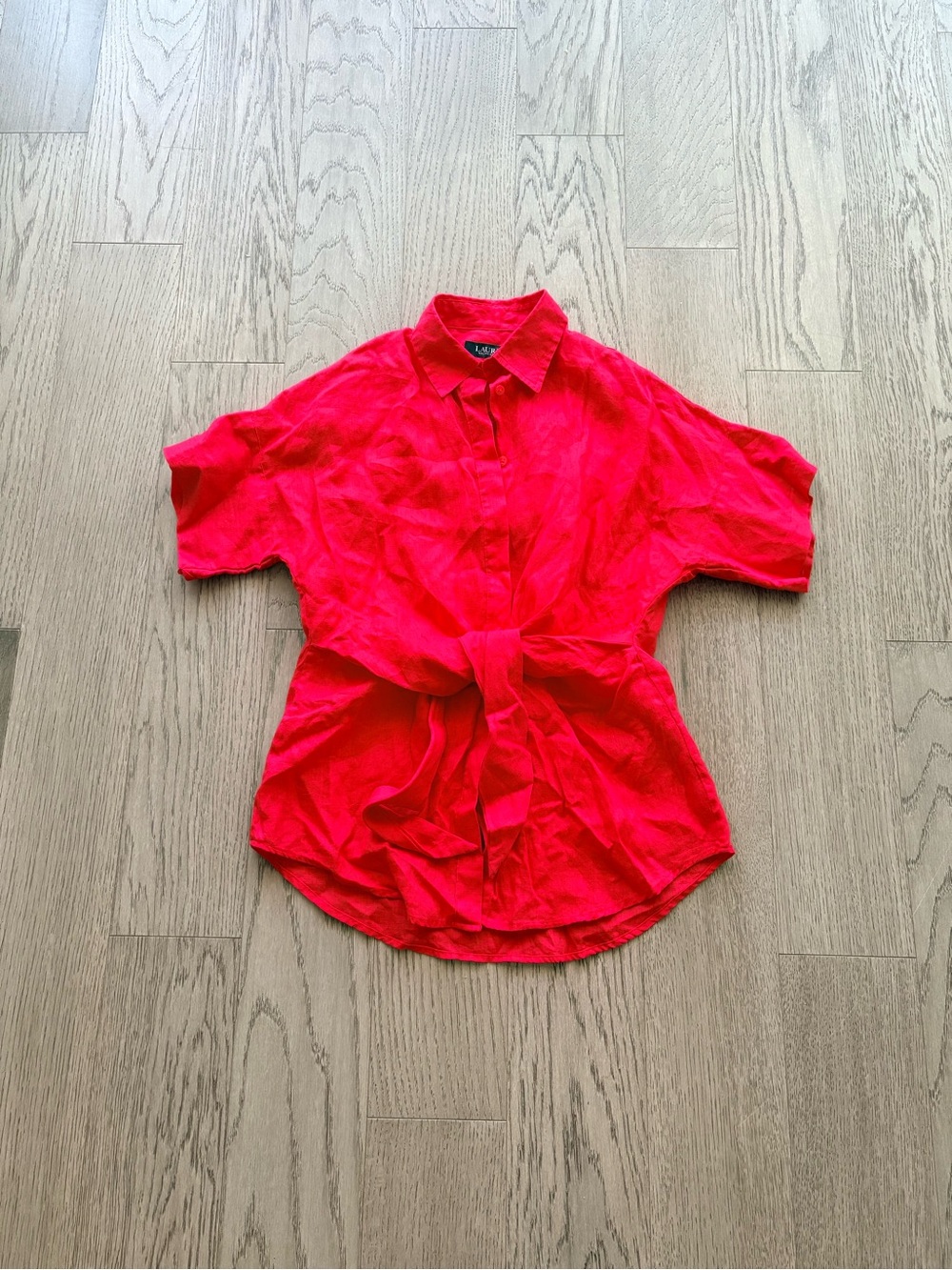 Ralph Lauren Front Tie Linen Shirt